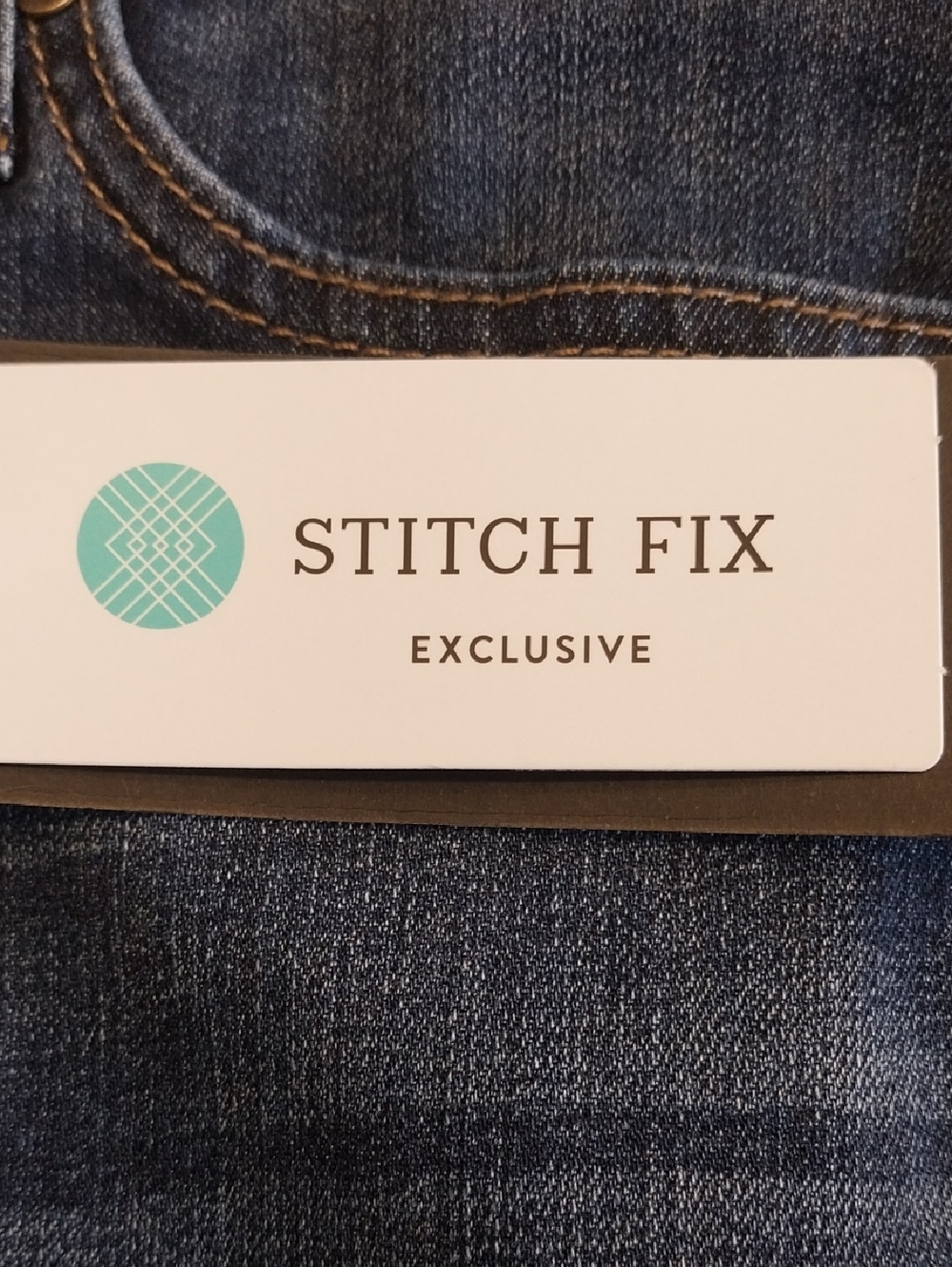 Just Black Stitch Fix NWT Tatiana Denim Skirt Size Large Indigo Blue Frayed Hem - Picture 5 of 12